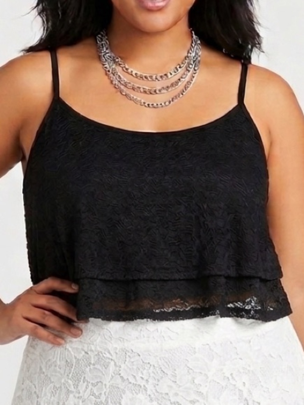 LOVE & LEGEND Black Lace Camisole Size 3X
